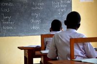 students, Tanzania, education, school, classroom